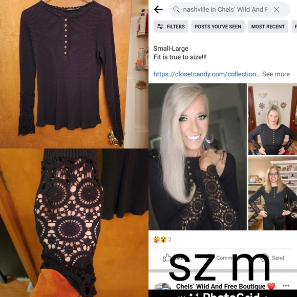 1 lignin sleeve botique shirt - Picture 1 of 1